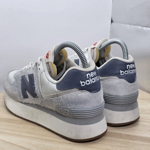 New Balance 574 Moonbeam Dark Arctic Grey Womens US 8 - WL574ZQA - Picture 7 of 9